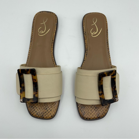Sam Edelman Inez Slide-SZ 8M-Sand Leather Sandals- MSRP $120 - Picture 5 of 13